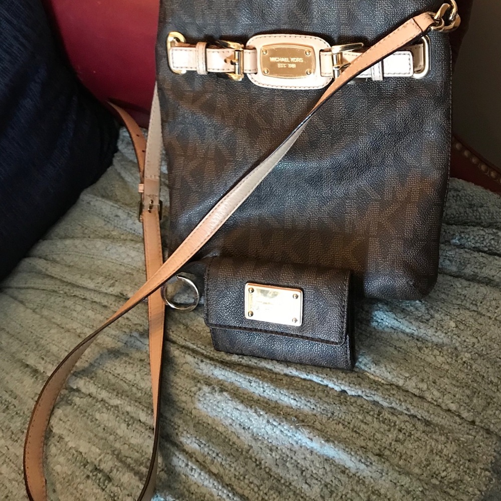 Michael Kors cross body purse and wallet
